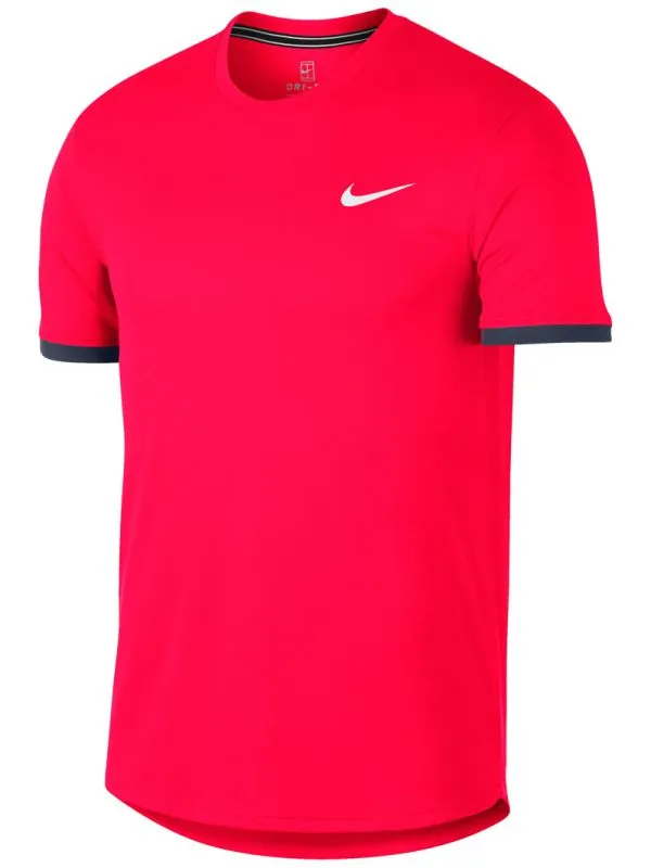 nike-court-top-ss-bright-crimson-gridiron-1 Nike Court Top SS - bright crimson/gridiron