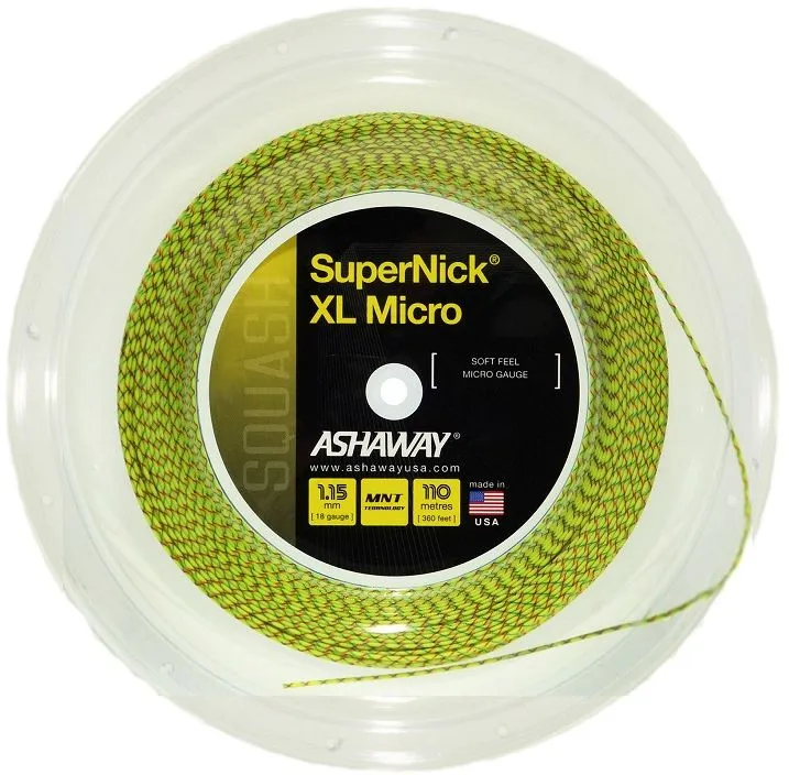 ashaway-supernick-xl-micro-110-m-yellow Ashaway SuperNick XL Micro (110 m) - yellow