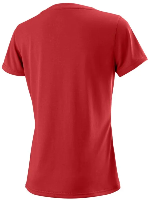 Wilson W Uwii Script Tech Tee - red/white