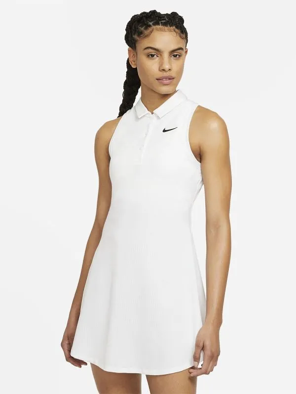 Nike Court Victory Polo Dress Performance W - white/black