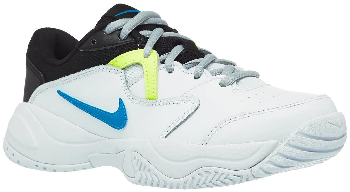 Nike Jr Court Lite 2 - white/neo turq/hot lime