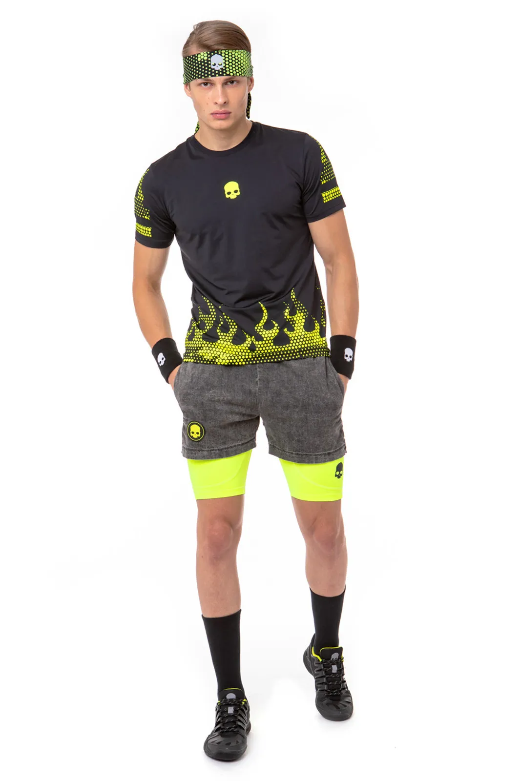 hydrogen-tech-hot-tee-man-black-yellow-fluo-7 Hydrogen Tech Hot Tee Man - black/yellow fluo