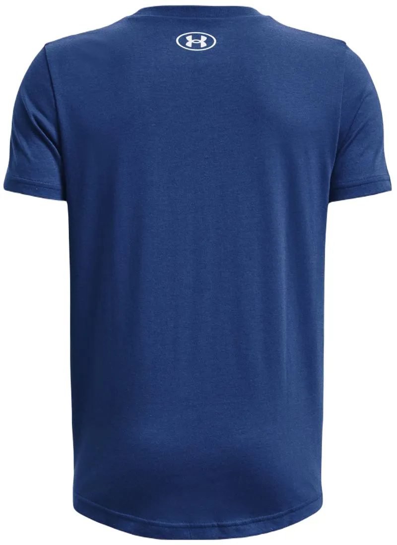 Under Armour Sportstyle Logo Short Sleeve - blue mirage/white