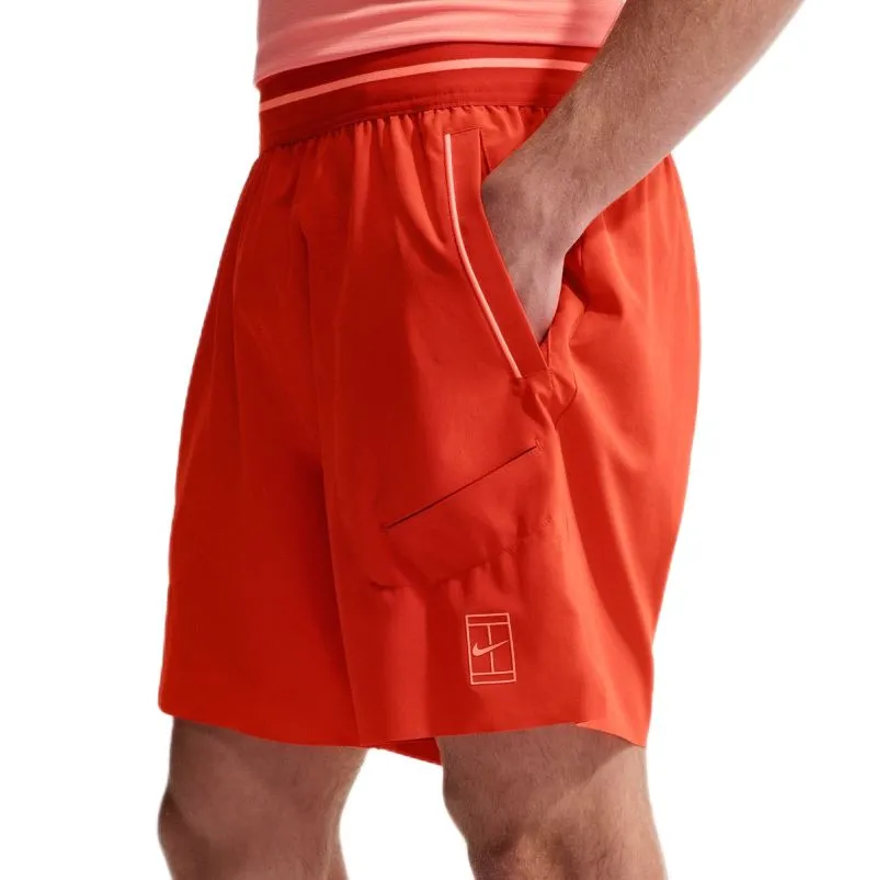 Nike Court Advantage Dri-Fit 6in Tennis - picante red/atomic pink