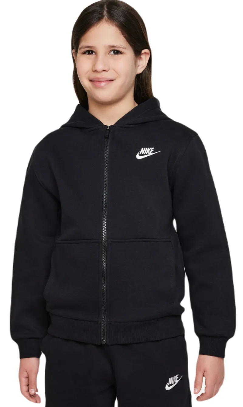 Nike Kids Club Fleece Full-Zip - black/white