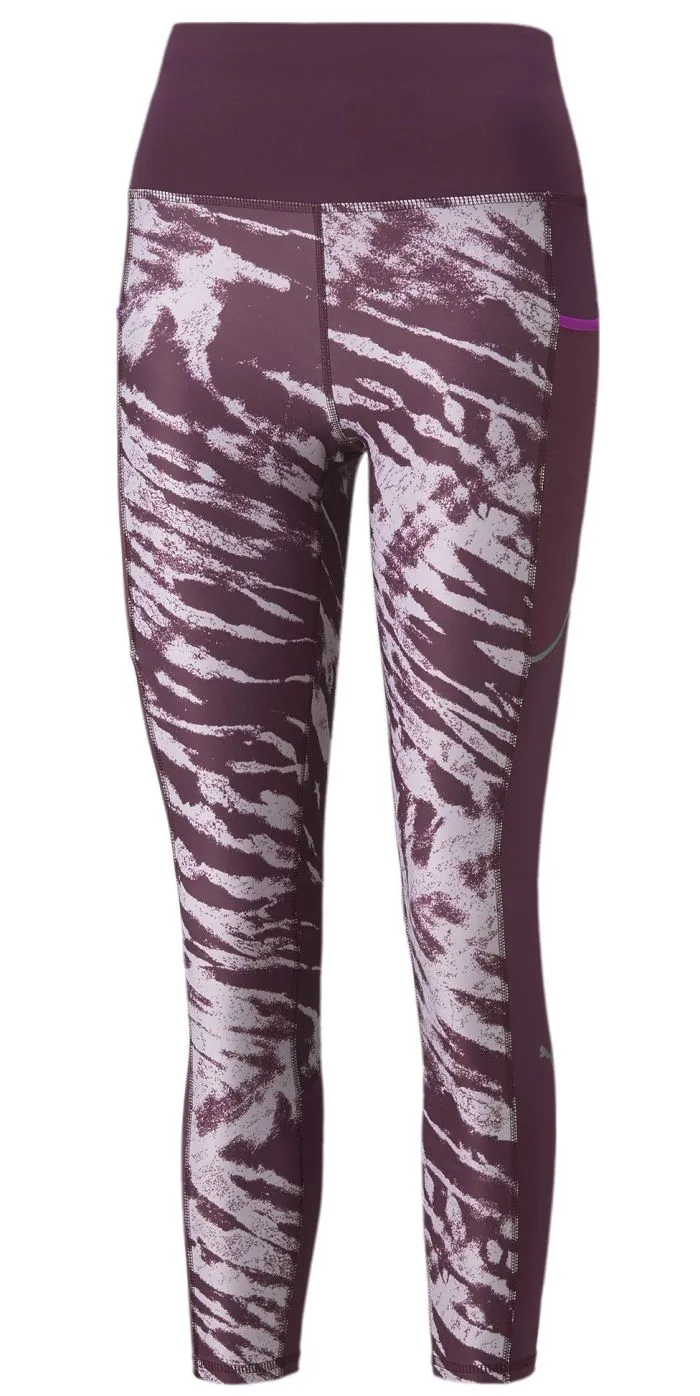 Puma 5K Graphic High Waist 7/8 - puma black/stardust print