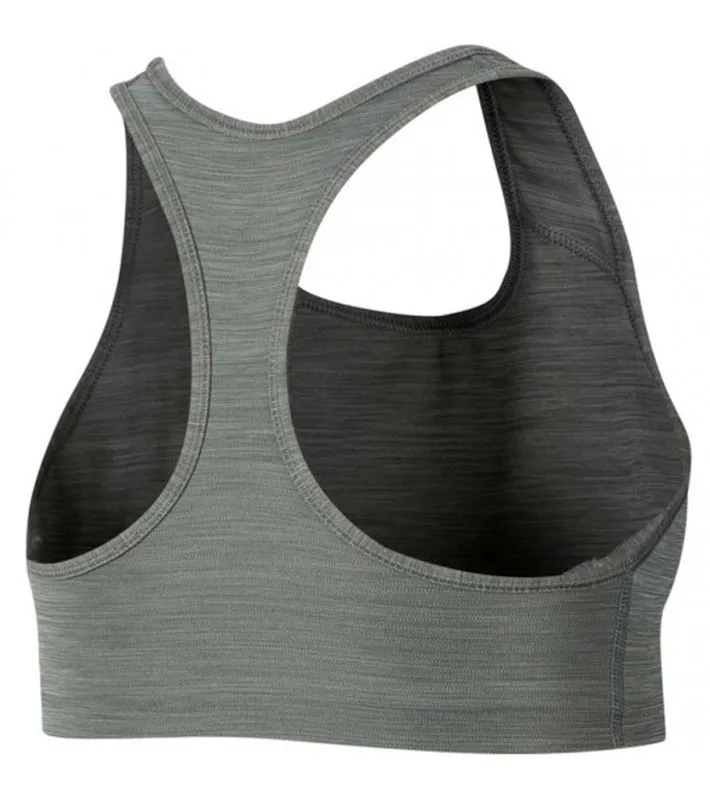 Nike Swoosh Futura Bra W - smoke grey/heather/black