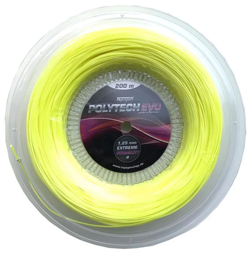 TopspinPolyTechEvo200Yellow2 Topspin Poly Tech Evo (200m) - neon yellow