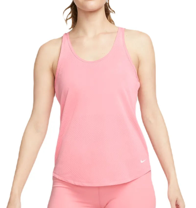 Nike Dri-FIT One Breathe Tank - coral chalk/white