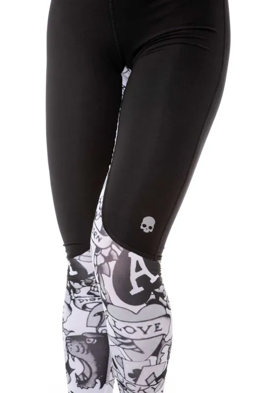 Hydrogen Printed Leggings Woman - grey