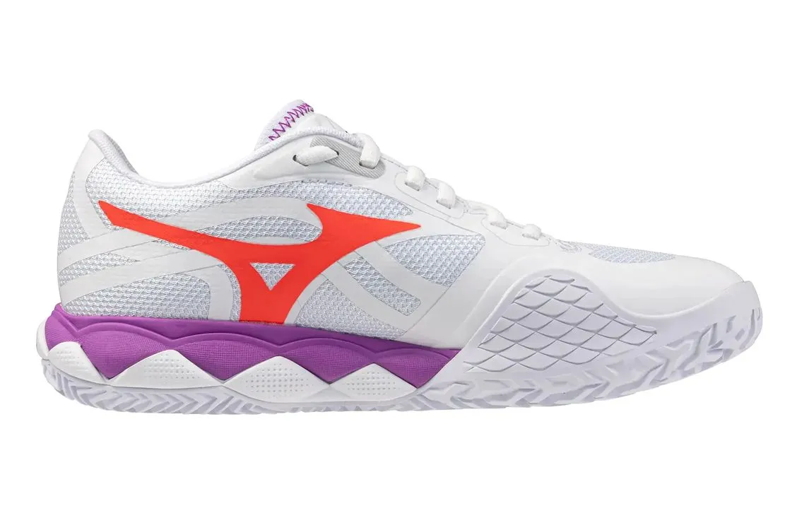 Mizuno Wave Enforce Tour 2 CC - white/lava orange/dahlia