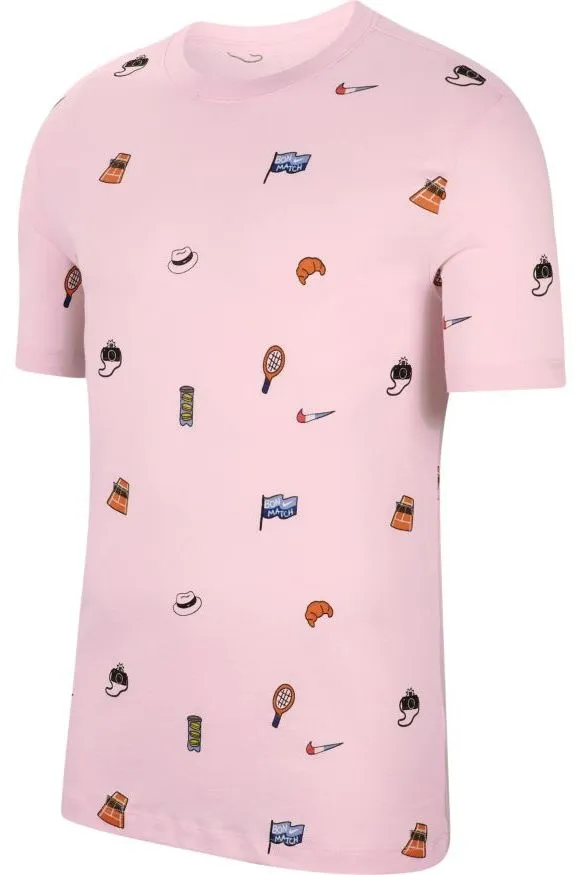 Nike Court Tee Roland Garros - pink foam