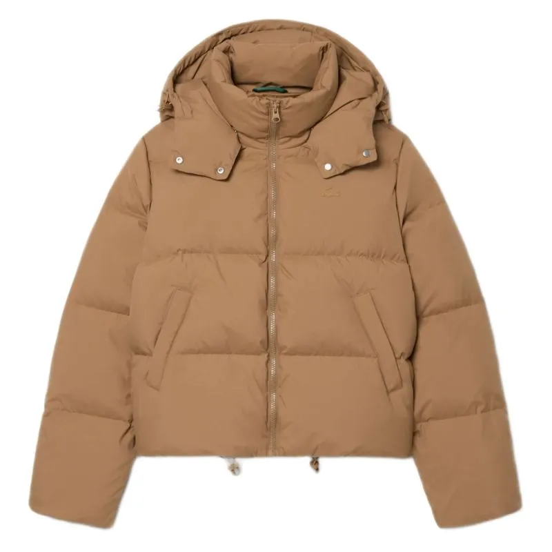 Lacoste Water-Repellent Hooded Down - brown Lacoste Water-Repellent Hooded Down - brown