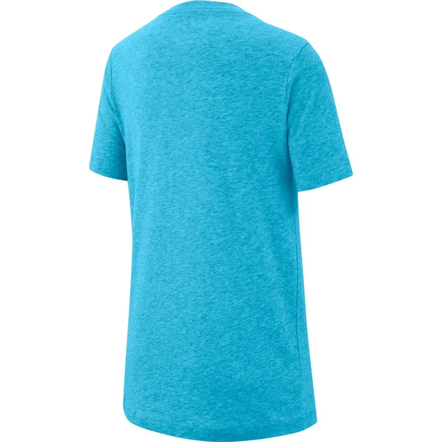 Nike NSW Tee Embedded Futura B - lagoon pulse/white
