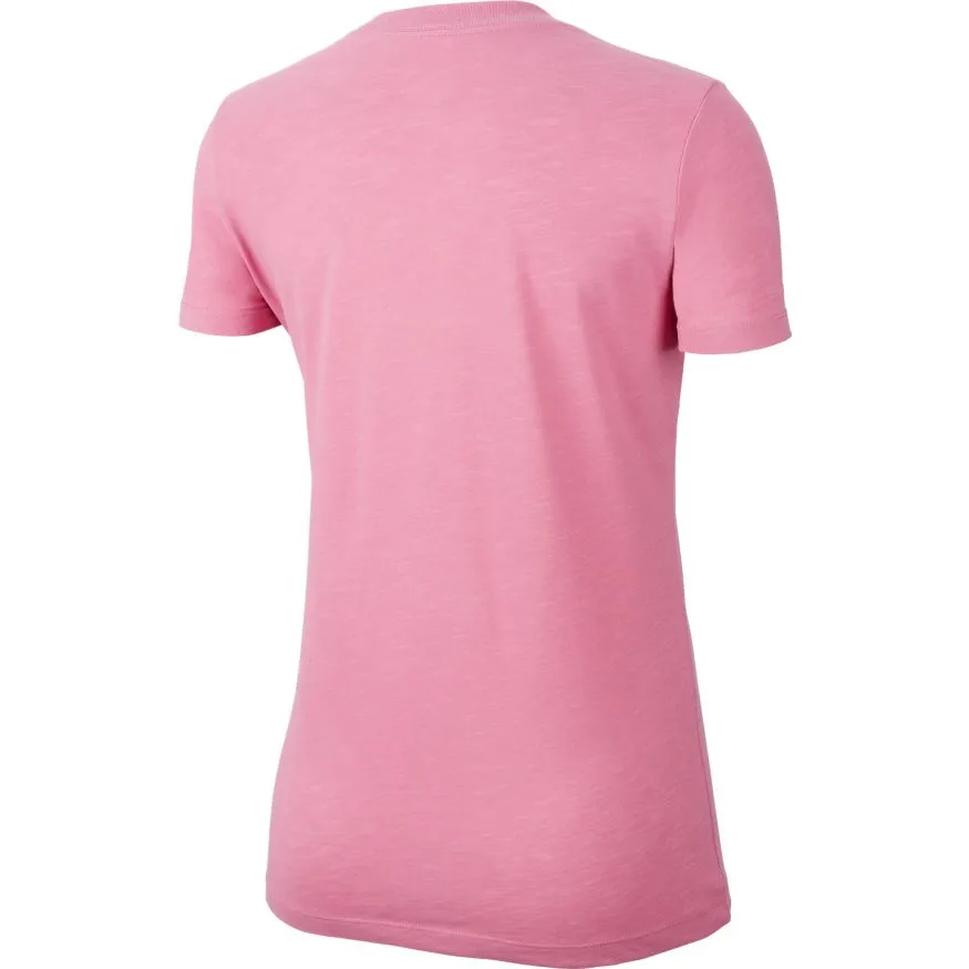 Nike Dry Tee DFC Crew W - magic flamingo/heather/white