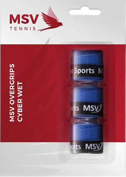 MSV Cyber Wet Overgrip blue 3P