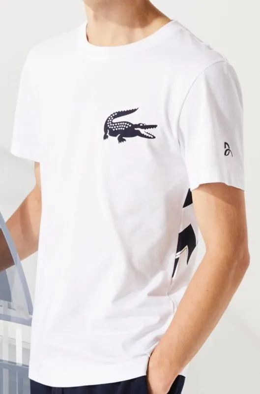 lacoste-t-shirt-lacoste-sport-x-novak-djokovic-white-navy-blue-1 Lacoste T-Shirt Lacoste SPORT x Novak Djokovic - white/navy blue