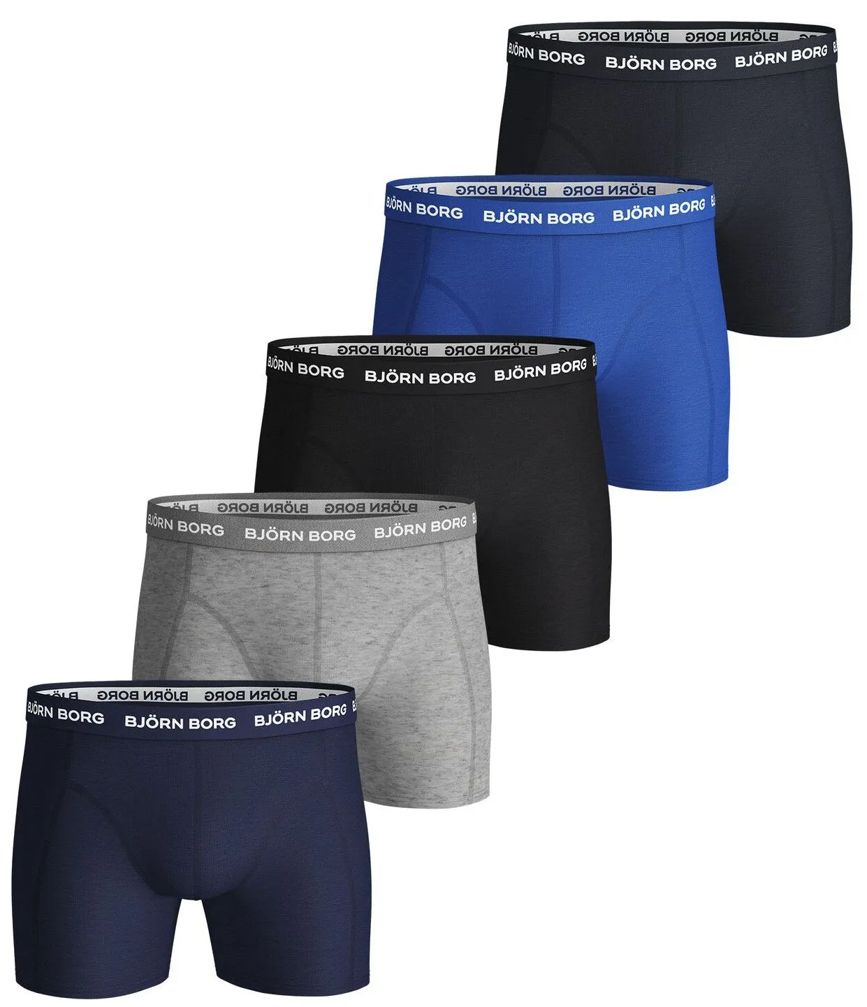 Björn Borg Shorts Solid 5P - blue depths Björn Borg Shorts Solid 5P - blue depths