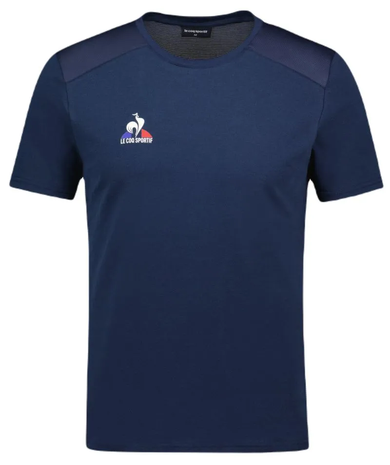 Le Coq Sportif Tennis T-Shirt Short Sleeve N°4 - dress blues Le Coq Sportif Tennis T-Shirt Short Sleeve N°4 - dress blues