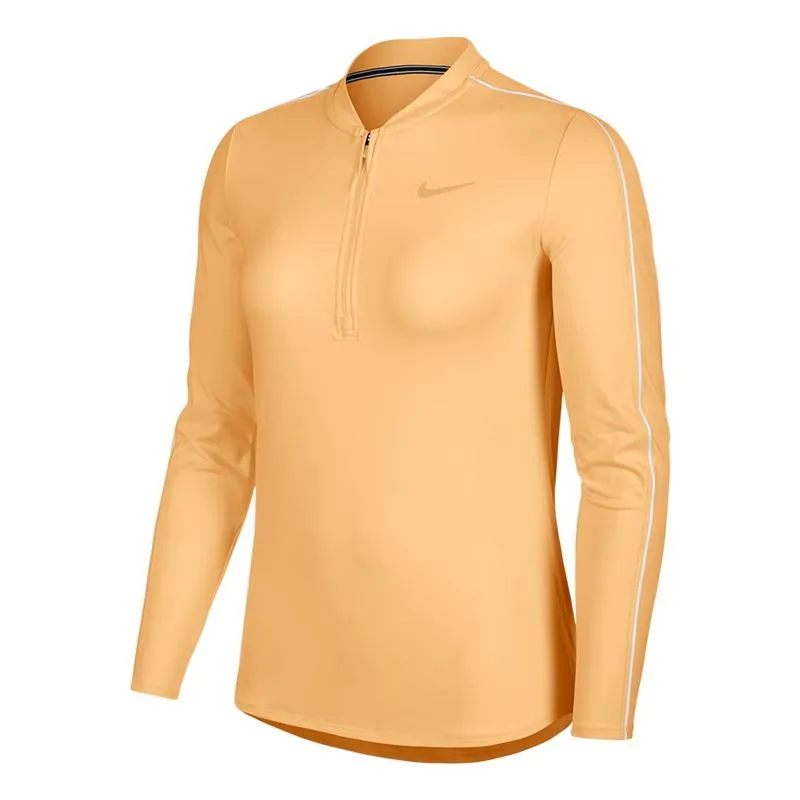 Nike Court Women Dry 1/2 Zip Top - celestial gold/white/celestial gold