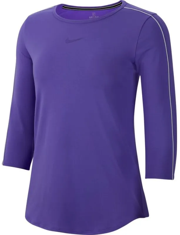 nike-court-women-3-4-sleeve-top-psychic-purple-white-psychic-purple-1 Nike Court Women 3/4 Sleeve Top - psychic purple/white/psychic purple
