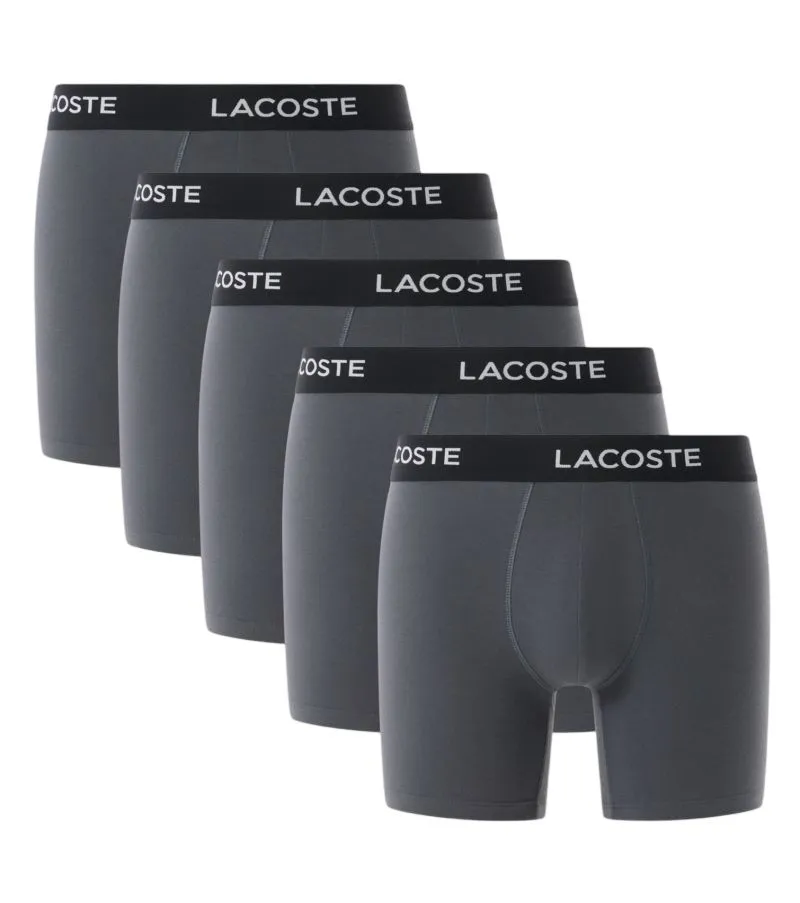 Lacoste Cotton Jersey Trunks 5P - grey Lacoste Cotton Jersey Trunks 5P - grey