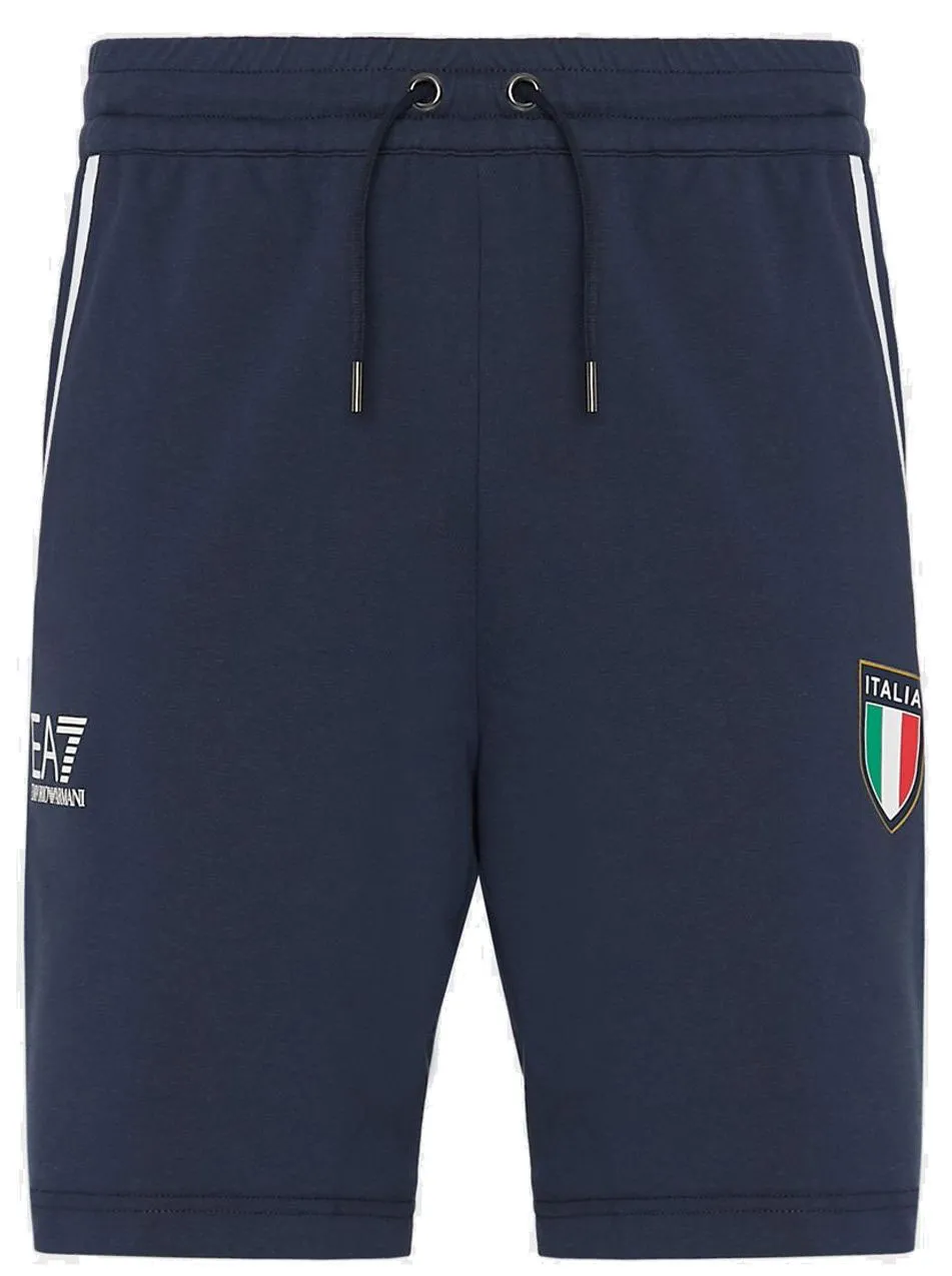 EA7 Man Jersey Shorts - navy blue
