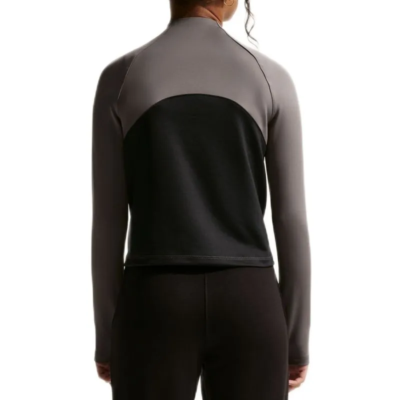 Nike Kids Pro Dri-Fit Half Zip Long Sleeve - cave stone/black/white