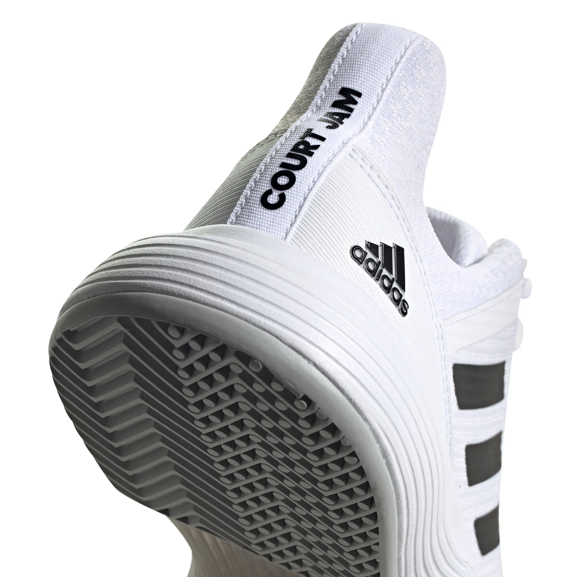 Adidas CourtJam Bounce W - white/core black/metallic silver