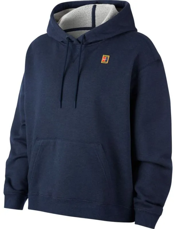 Nike Court Heritage Hoodie W - obsidian heather/white