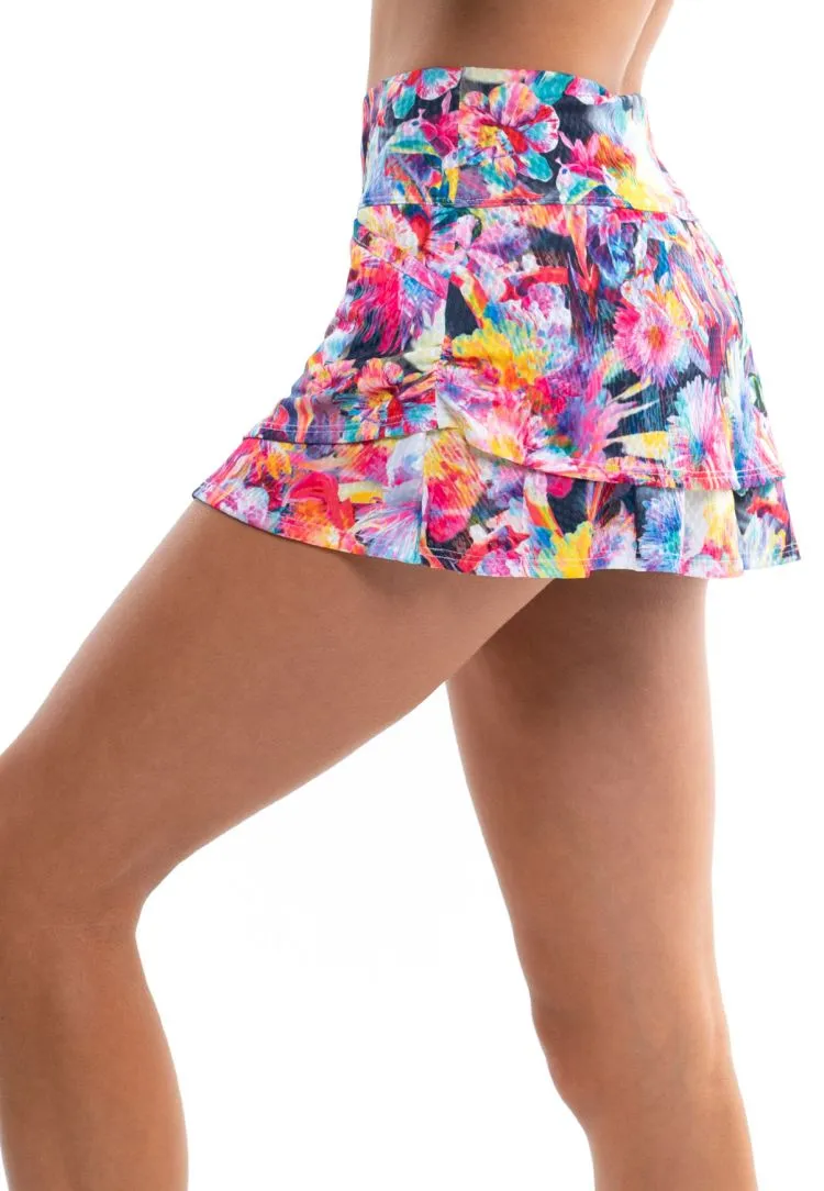 Lucky in Love Techno Tropic Pocket Skirt Women - midnight