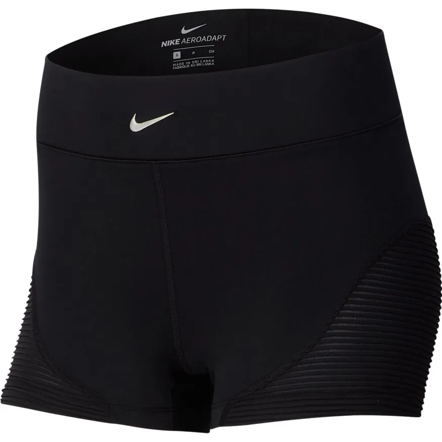 Nike Pro AeroAdapt 3in Short - black/black/metallic silver Nike Pro AeroAdapt 3in Short - black/black/metallic silver