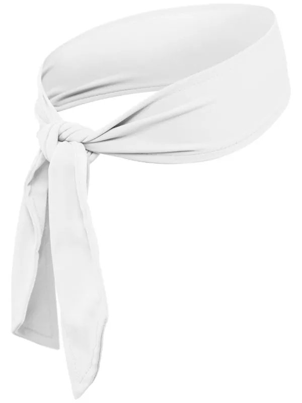 Babolat Tie Headband - white/white