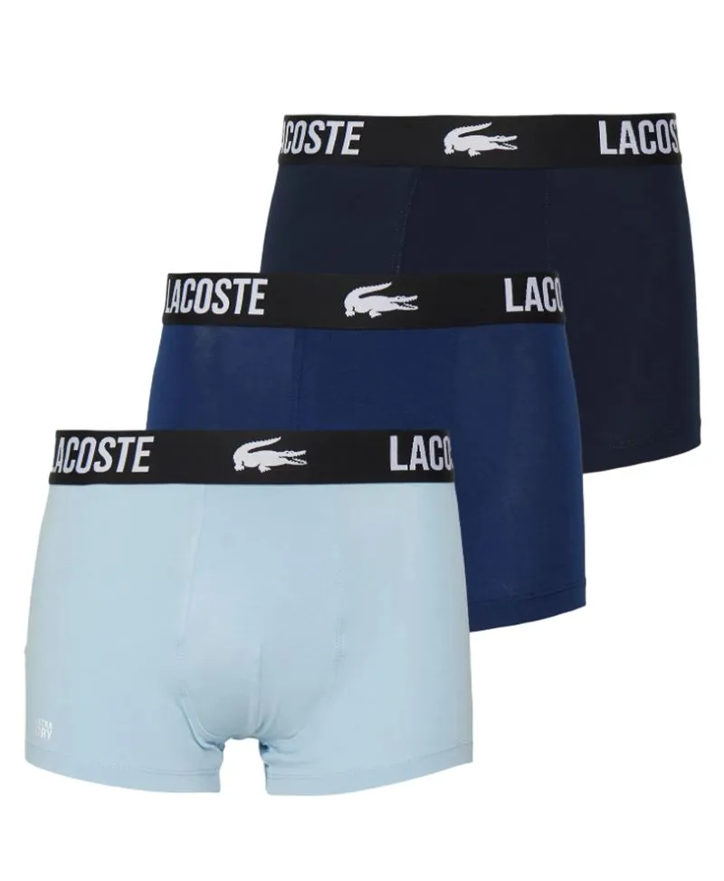 Lacoste Cotton Strech Trunk 3P - navy blue/methylene-creek