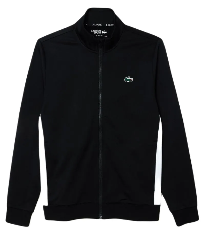 Lacoste Tennis Zipped Ripstop Tennis Sweatshirt - black