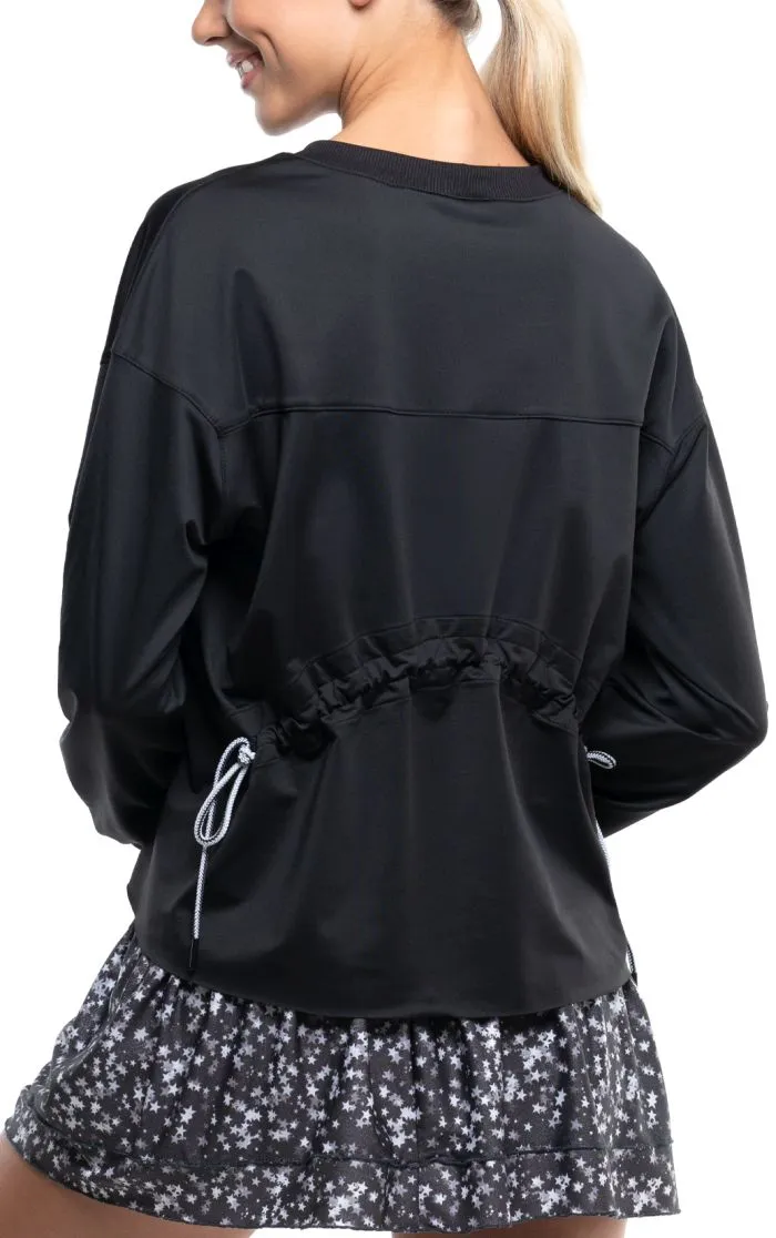 Lucky in Love Core Ruche Back L/S Women - black