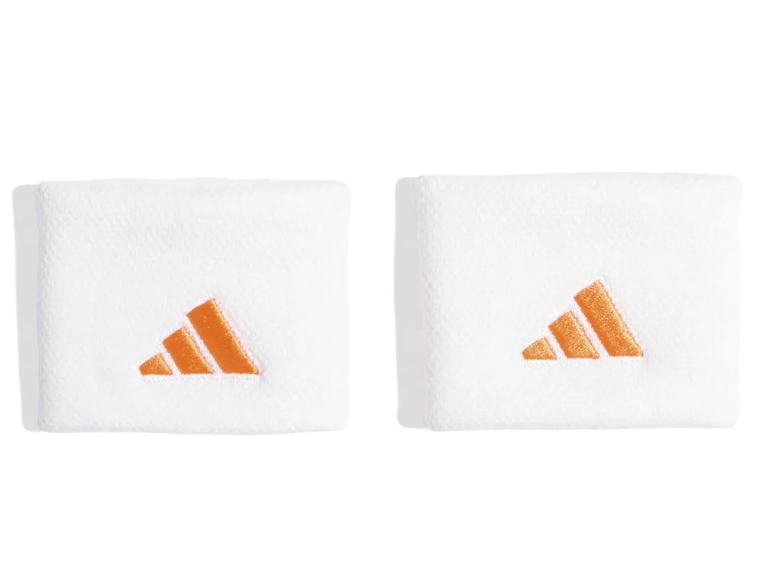 Adidas Tennis Short Wristband 2P - white/orange Adidas Tennis Short Wristband 2P - white/orange