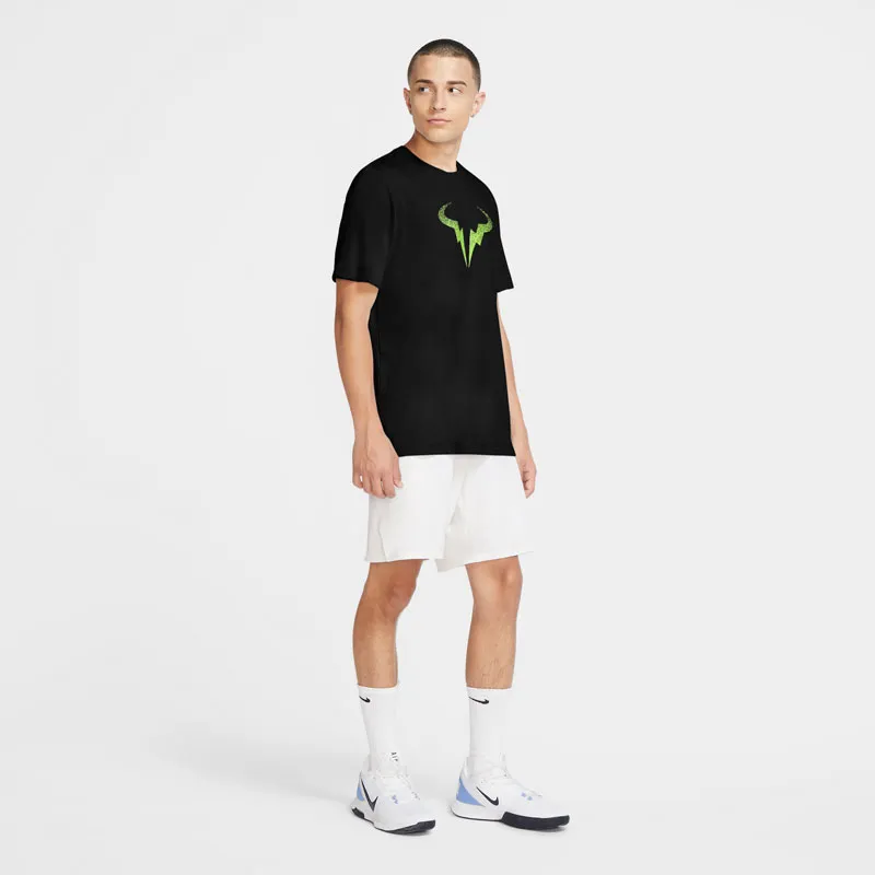 Nike Court Rafa Tee DB - black/volt