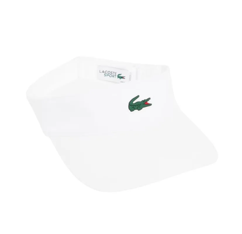 Lacoste Diamond Taffeta Sport Visor - white Lacoste Diamond Taffeta Sport Visor - white