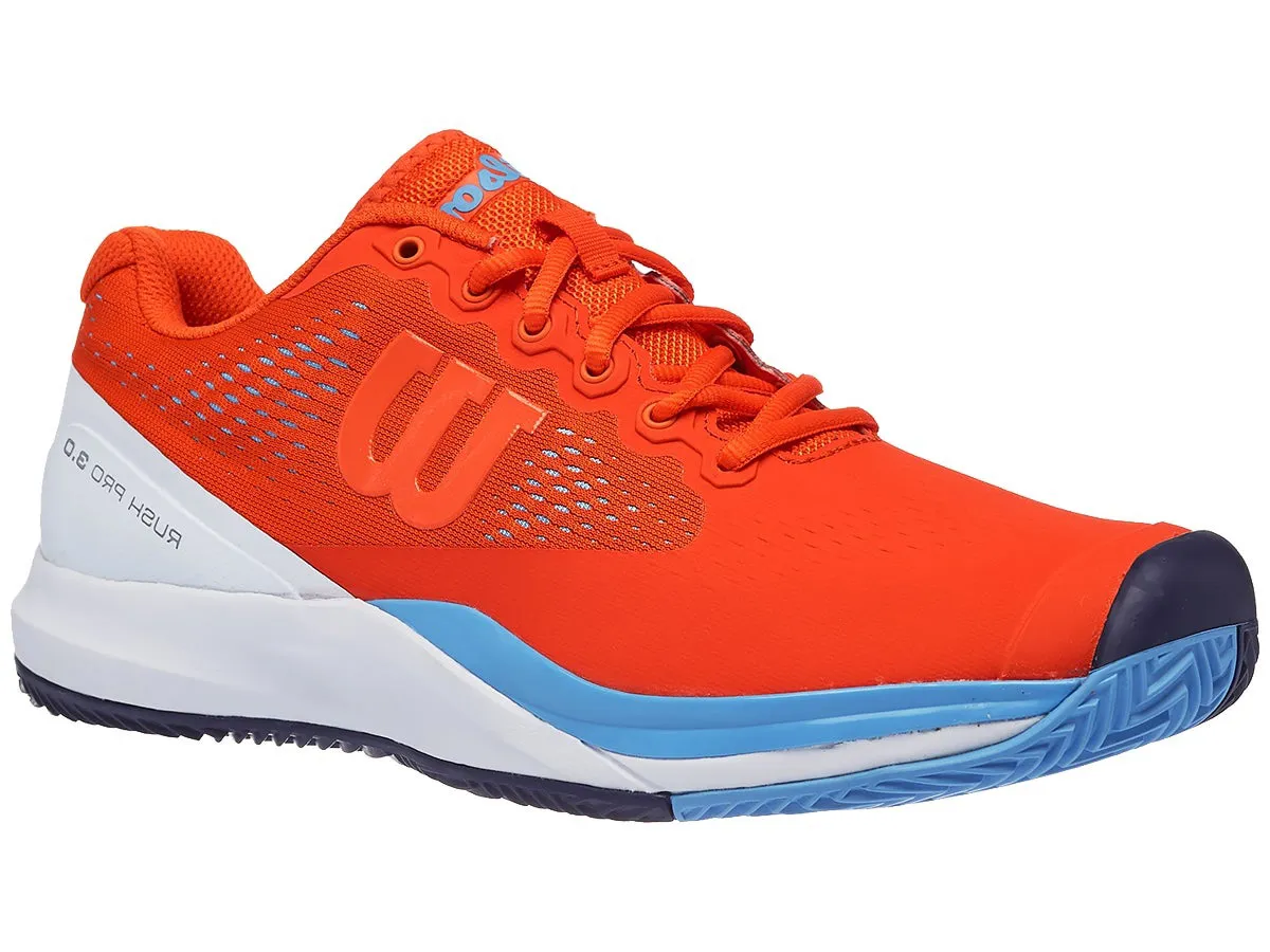 Wilson Rush Pro 3.0 Clay - tangerine tango/white/bonnie blue