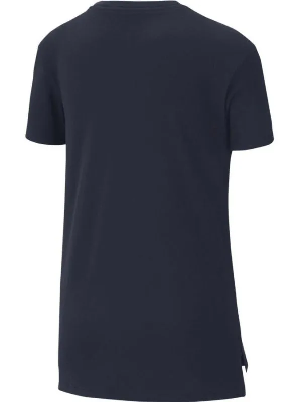 Nike Swoosh DPTL Basic Futura Tee - obsidian/university red/university red