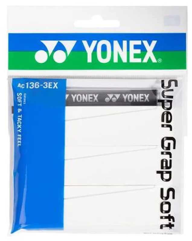 Yonex Super Grap Soft 3P - white