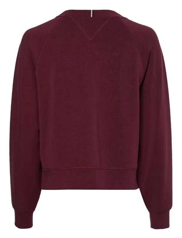 Tommy Hilfiger RLX Sueded Modal C NK Sweatshirt - sueded rouge