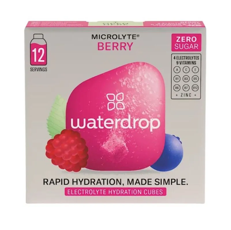 WaterdropMicrolyteBerry Waterdrop Microlyte Electrolyte Hydration Cubes 12P - berry