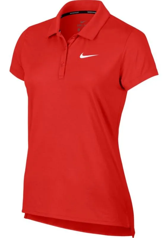 Nike Court Polo SS Pure W - habanero red/white Nike Court Polo SS Pure W - habanero red/white