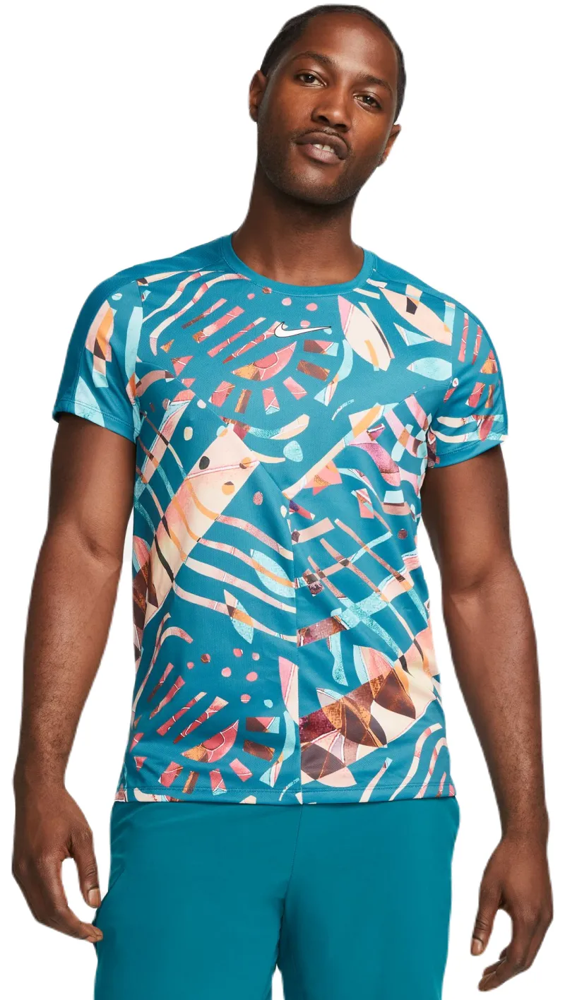 Nike Court Dri-Fit Slam Tennis Top - geode teal/white