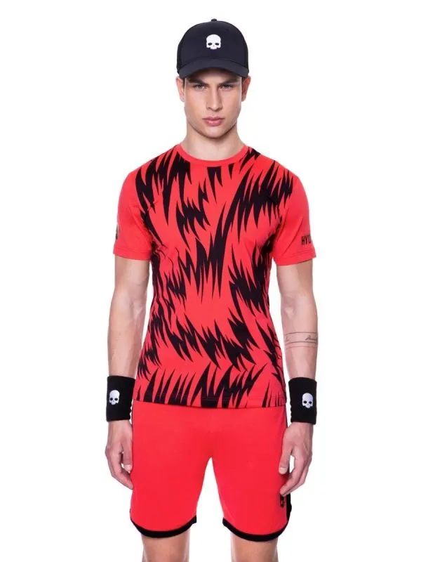 hydrogen-scratch-tech-tee-man-red-3 Hydrogen Scratch Tech Tee Man - red