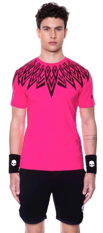 Hydrogen Tech Tee Man - fluo fuchsia