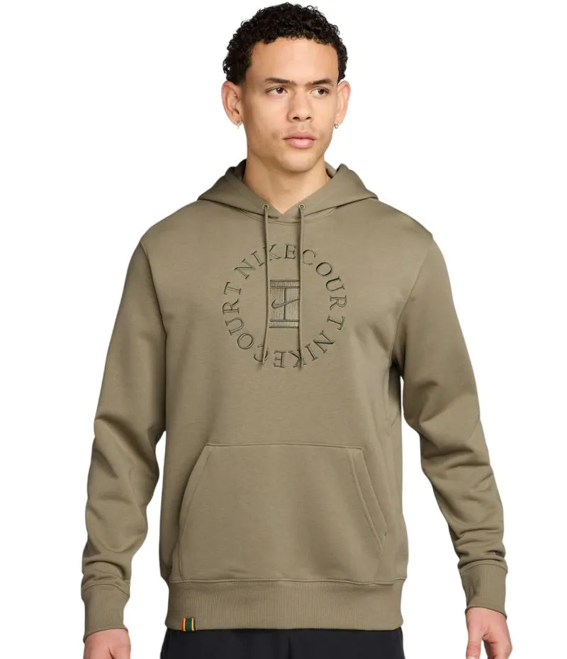 Nike Court Heritage French Terry Tennis Pullover - neutral olive/medium olive