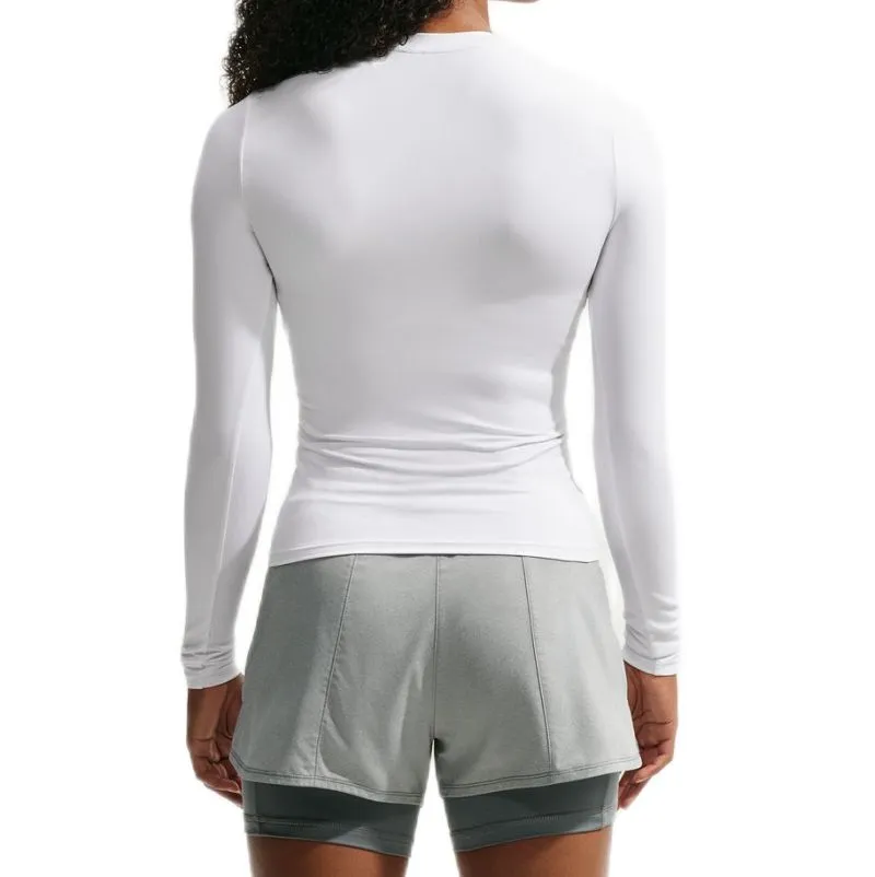 Koszulka tenisowa Nike One Dri-Fit Fitted Long Sleeve Top - white/black # XXS